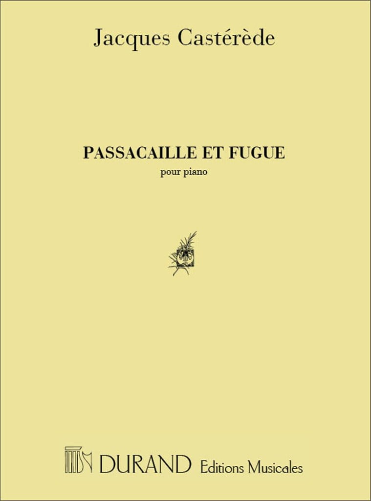 Passacaille Et Fugue Piano